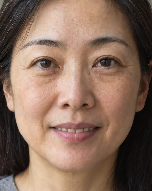 Simulation, preserved: the smile still reaches the eyes